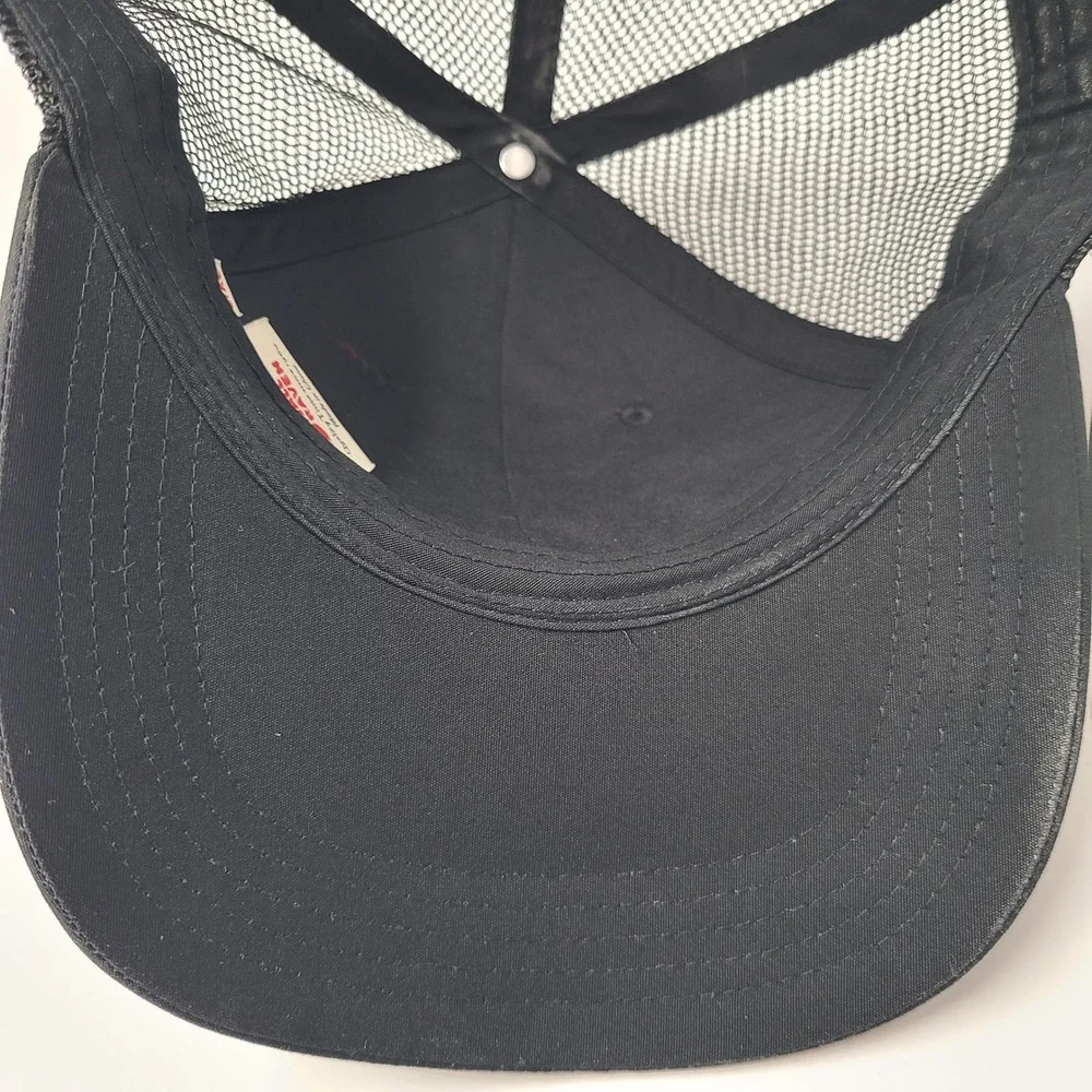 Fjallraven Hat Snapback L-XL Trucker Mesh Black Fox Logo Outdoor Equipment Men - Picture 10 of 11